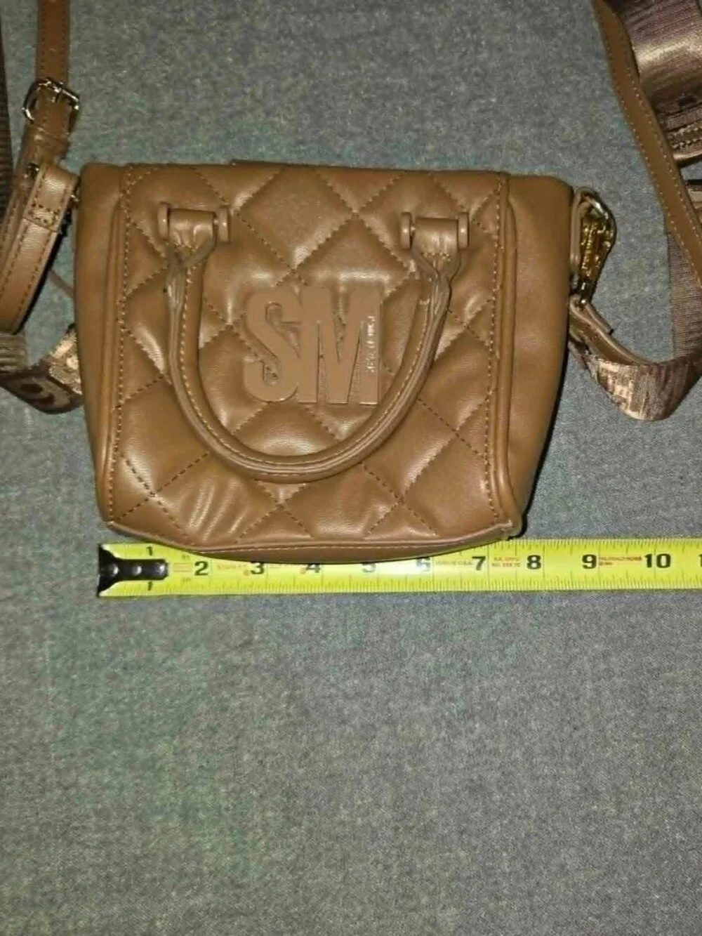 Steve Madden SM Quilted Mini Satchel / Crossbody Bag